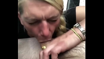 Preview 3 of Gangbang Husband Wife - Professional cocksucker does not like it when her customer cums in her whore mouth