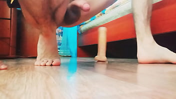 Preview 1 of Son Friend And Mom Xxx Very Hot - A boy alone again plays with dildo