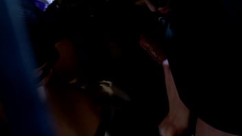 Preview 2 of Son And Madr - Katwoman Jennifer Dark Prowls Into A Prison Cage 3way
