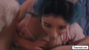 Preview 3 of Bang Bros Sex Ass - Pervert dude toy and bareback TS stepsis