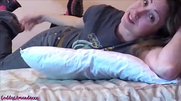 Preview 1 of Lazy Cat - Sweaty Pantyhose Pillow Masturbation
