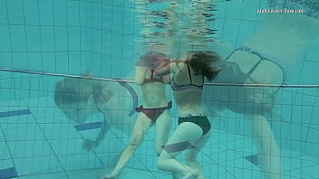 Preview 2 of Jave Hd - Nastya enjoys Libuse underwater