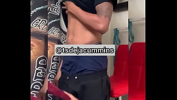 Preview 1 of Alexis Dziena Nude Compilation - Yung trans girl eating cum from a BBC
