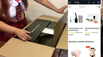 Preview 1 of Oxe She Xxx - Threesome with Tantaly Britney,  a beautiful doll that feels like me,  Tantaly sexdoll unboxing and review