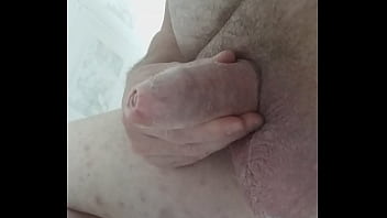 Preview 2 of Gay On Road - Pee ass gape   jerkoff and cum...again