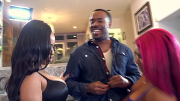 Preview 1 of Brown Latin Porn - Pink XXX shares Jovan Jordans BBC with a new friend