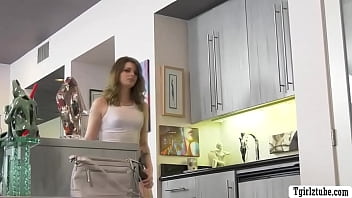 Preview 1 of Great Ass Fat - Two horny dudes bareback TS stepsister