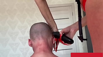 Preview 2 of Nilasing Bago Iniyot - Old lady femdom shaving slave asmr