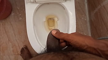 Preview 3 of Sandra Colombian Culioneros - Rajesh pissing in the bathroom