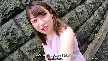 Preview 2 of Kick Ccc - Big Japanese boobs on amateur from Tokyo Kotori Suzumiya in 1st porn shoot JAV,  watch her finger fuck,  masturbate,  and use sex toy in her hot pussy pt1