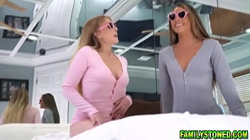 Preview 1 of Leigh Darby And Summer Brielle - family.com-Step unlce showing these sexy teens Mackenzie Mace and Stella Elle what a real thing feels like