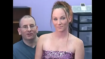 Preview 1 of Friends Mom Sex Full Movie - An excited man sits on a chair and inserts a dick into the mouth of a red-haired bitch and she sucks and gets cum