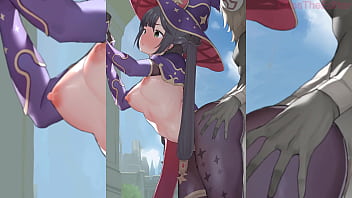 Preview 3 of Mia Malkvro - Creampie on mona from genshin Compilation