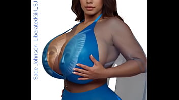 Preview 3 of Pidio Ngentot Istri Paman - Massive Huge Enormous Breasts of Sade Johnson LiberatedGirl SJ