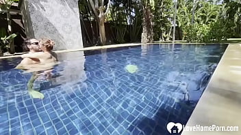 Preview 3 of Blaster Sperm - Hot Babe Takes a Swim and Gets My Cock Poolside