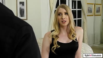 Preview 1 of First Time Sex Seal Crack - Tgirl4You.com - Busty shemale Janelle Fennec anal reamed