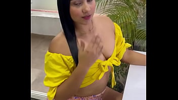 Preview 2 of Malay Roman - Sexy latina use a dick like a lipstick