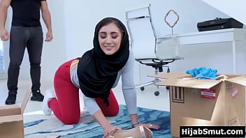 Preview 2 of Blue Video Xxxx - Muslim girl fucked rough by stepsister&#039_s boyfriend