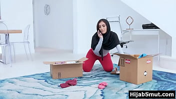Preview 1 of Blue Video Xxxx - Muslim girl fucked rough by stepsister&#039_s boyfriend