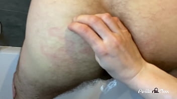 Preview 3 of Samatha Staxx - The wife is jerking off the sultan&#039_s dick in the bathroom