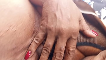 Preview 1 of Porno Dames - Hot Gilf Pussy In Fishnet Panty