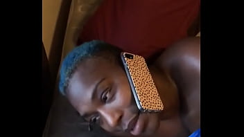 Preview 4 of Xxx Zoo Net - Big booty cougar eating bbc while on phone with her bd