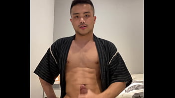 Preview 3 of Sex Vidhio Com - Asian boy in Jinbei stroking