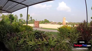 Preview 2 of Hinixxxxxx - Thai teen amateur girlfriend sightseeing and sex once back in the hotel