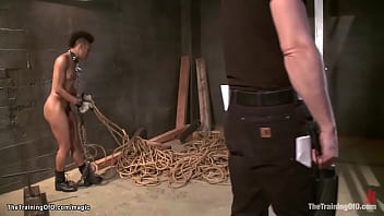 Preview 1 of Silk Labo English Subtitles - Skinny ebony ass plugged and fucked