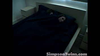 Preview 1 of Mistress Punish Lasbians Pussy - Simpson twins toyed side by side by random guy