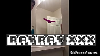 Preview 1 of A Small Babies First Time Fucked - RAY RAY XXX gets naked in her bathroom and masturbates