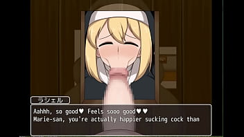 Preview 3 of School Lasbea - Nun sucking out cum