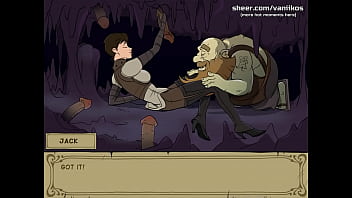 Preview 2 of Babhi Sex In Hindhi - Witch Hunter Trainer | Short haired teen with big tits and a perfect big ass jerks off dwarf&#039_s cock and tastes his cum | My sexiest gameplay moments | Part #10