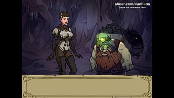 Preview 3 of Babhi Sex In Hindhi - Witch Hunter Trainer | Short haired teen with big tits and a perfect big ass jerks off dwarf&#039_s cock and tastes his cum | My sexiest gameplay moments | Part #10