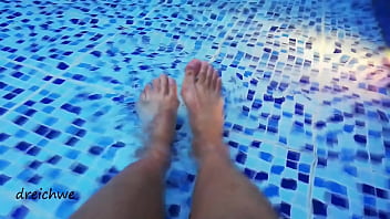 Preview 2 of Mawthe Fuck - Foot fetish in a big pool