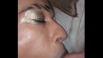 Preview 3 of Pronktube Movie - Trans public exhibitionist slut sucks random dick and wears the cum