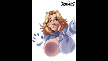 Preview 1 of Pammy Bee On The Bus - Marvel Rivals Compilation #2