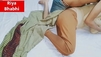 Preview 1 of Indian Bhabi Masii - 18 year old teen sister loses her virginity with step brother&#039_s big dick