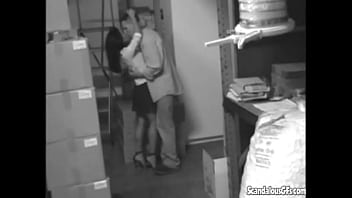 Preview 1 of Lezbi Mom Porno - Hot Sexy Babe Sucking and Fucking her pussy at the stock room