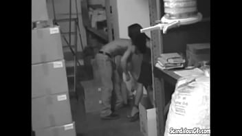 Preview 4 of Lezbi Mom Porno - Hot Sexy Babe Sucking and Fucking her pussy at the stock room