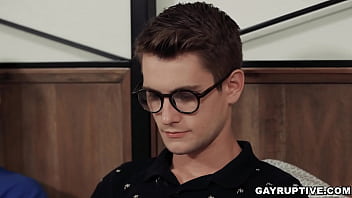 Preview 2 of Porn Giza - Intelligent student Trevor Harris is approached by jocky Justin Mattews asking to help him in his project that escalated to anal fucking.