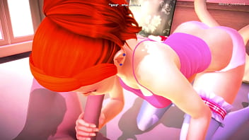 Preview 2 of Brazzers Sex Sofa - Gwen Tennyson (Ben 10 adult version) noche secreta lista para el sexo