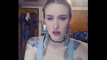 Preview 1 of Mom Son Rap Gang - What is her name? Gorgeous Blonde Showing Hairy Armpits in Webcam!