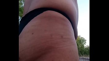 Preview 1 of Meny Cira - Sissy walking outside