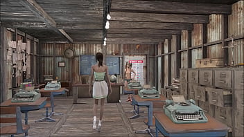 Preview 4 of Bini Kain Batik - Fallout 4 Sexy Teacher Fashion