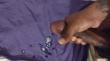 Preview 3 of Nice And Smooth Valentina Nappi - Big Cumshot on purple shirt