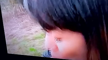 Preview 3 of Assia Big Oil - Novinha chupando ao livre e dando o cuzinho