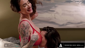 Preview 2 of Pussy Careme - MODERN-DAY SINS - PAWG Lesbian Couple IS CRAVING EX-BOYFRIEND&#039_S DICK! THEY HAD AN FFM 3-WAY!