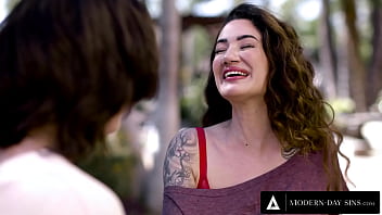 Preview 1 of Pussy Careme - MODERN-DAY SINS - PAWG Lesbian Couple IS CRAVING EX-BOYFRIEND&#039_S DICK! THEY HAD AN FFM 3-WAY!