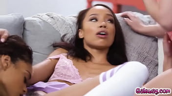 Preview 3 of Virgin Girl 1st Time Sex Rasion - Galsway.com - Alexis Tae&#039_s split attention on two girls